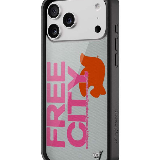 Wildflower iPhone case 17 Pro Max THE MADHAPPY & FREECITY TOGETHERFOREVER GREY  PINK Collab Cute