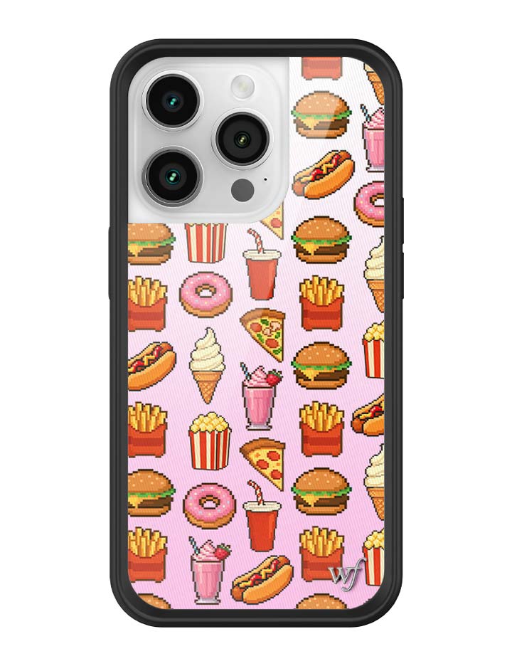 Wildflower iPhone case 14 Pro Food Court Pink Cute