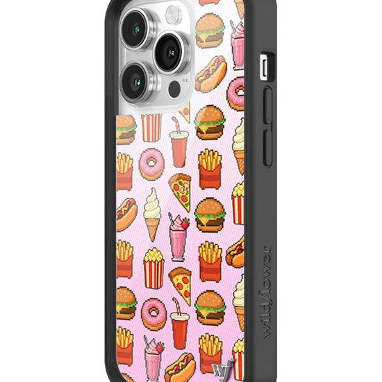 Wildflower iPhone case 14 Pro Food Court Pink Cute