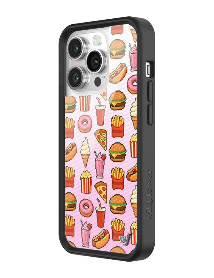Wildflower iPhone case 14 Pro Food Court Pink Cute