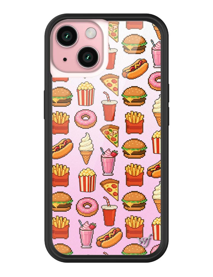 Wildflower iPhone case 15 Food Court Pink Cute