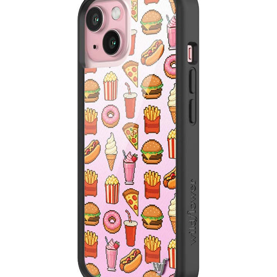 Wildflower iPhone case 15 Food Court Pink Cute