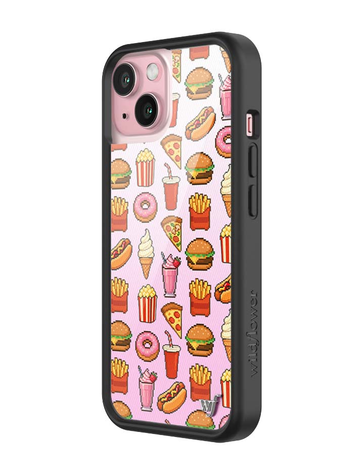 Wildflower iPhone case 15 Food Court Pink Cute
