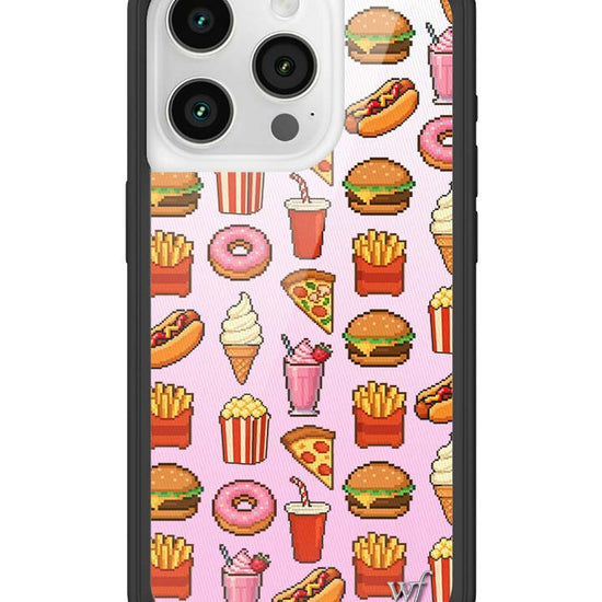 Wildflower iPhone case 15 Pro Food Court Pink Cute