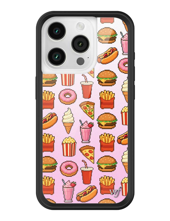 Wildflower iPhone case 15 Pro Food Court Pink Cute