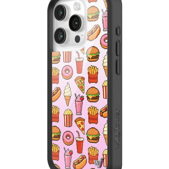 Wildflower iPhone case 15 Pro Food Court Pink Cute