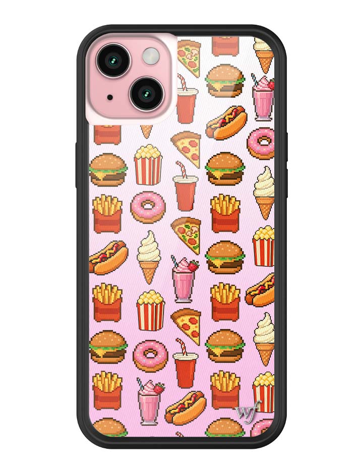 Wildflower iPhone case 15 Plus Food Court Pink Cute