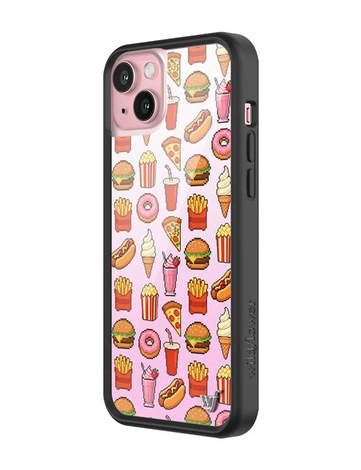 Wildflower iPhone case 15 Plus Food Court Pink Cute