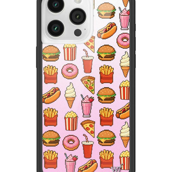 Wildflower iPhone case 15 Pro Max Food Court Pink Cute
