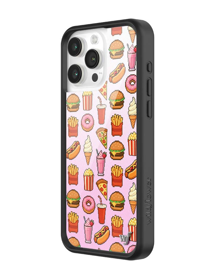 Wildflower iPhone case 15 Pro Max Food Court Pink Cute