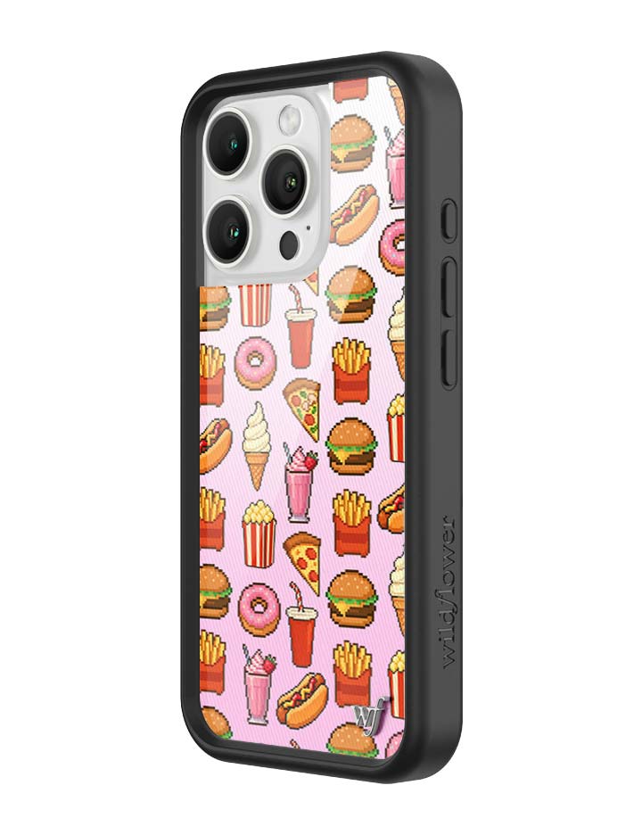 Wildflower iPhone case 16 Pro Food Court Pink Cute