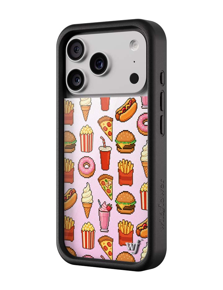Wildflower iPhone case 17 Pro Food Court Pink Cute