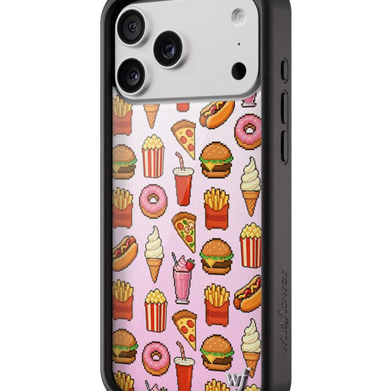 Wildflower iPhone case 17 Pro Max Food Court Pink Cute