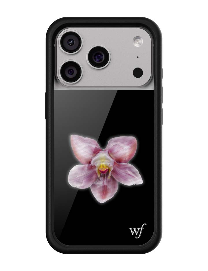 Orchid | Black iPhone 17 Pro Case – Wildflower Cases