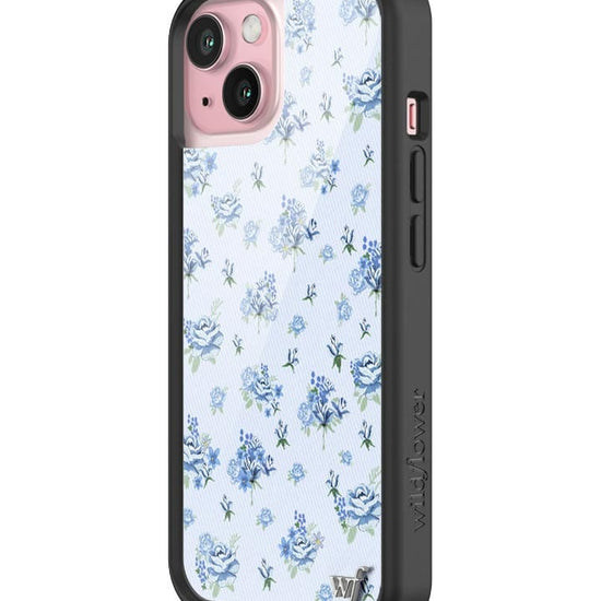 wildflower forget me not floral iphone 15 case