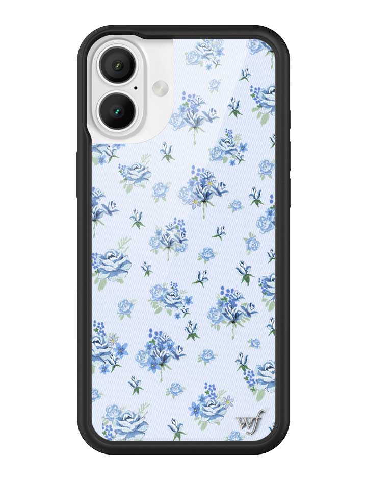 William Morris Floral IPhone 14 Pro Case - Teal Blue Green Vintage Design, Soft TPU, Raised Edges For Protection