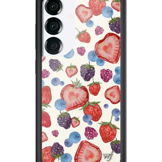 Wildflower Galaxy S25 case Fruit Tart Blueberries Cute