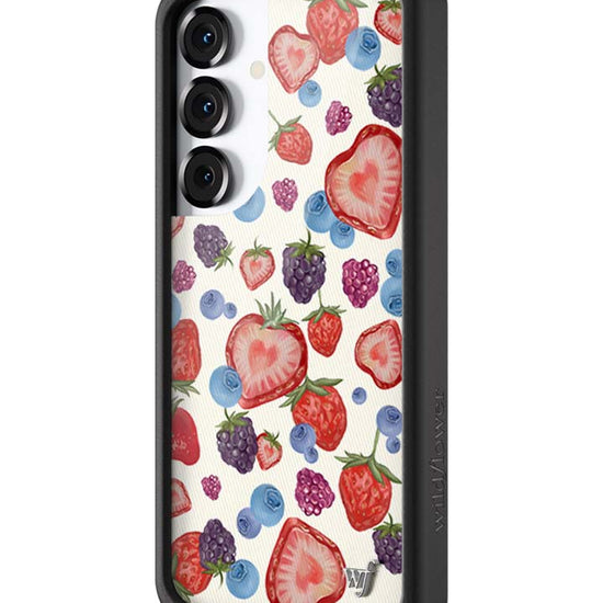 Wildflower Galaxy S25 case Fruit Tart Blueberries Cute