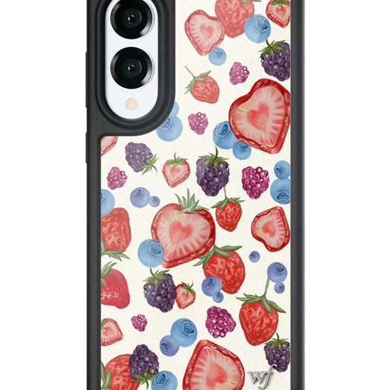 Wildflower Galaxy S25 case Edge Fruit Tart Blueberries Cute