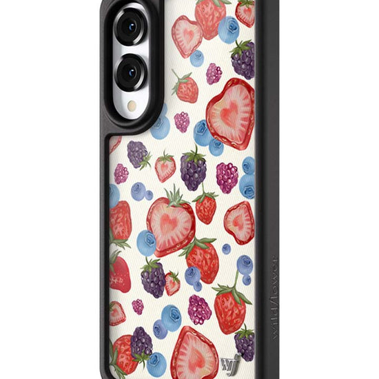 Wildflower Galaxy S25 case Edge Fruit Tart Blueberries Cute