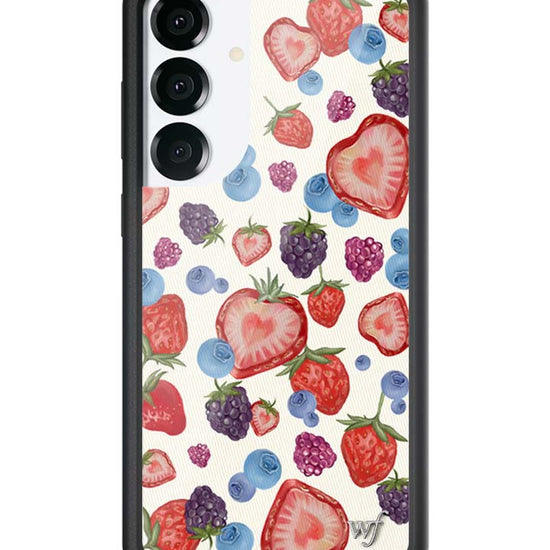Wildflower Galaxy S25 case Plus Fruit Tart Blueberries Cute