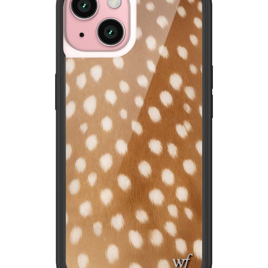 Wildflower iPhone case 15 Fawn Deer Animal Print Cute