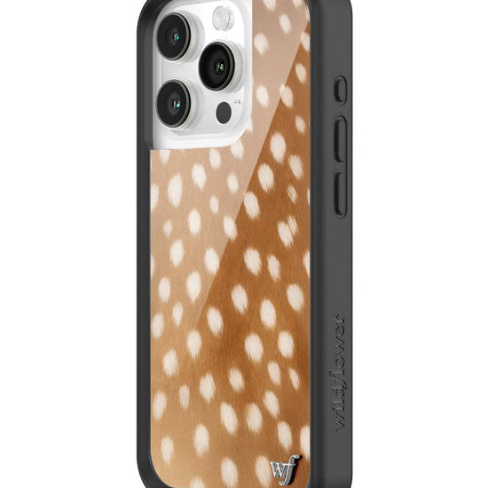 Wildflower iPhone case 15 Pro Fawn Deer Animal Print Cute