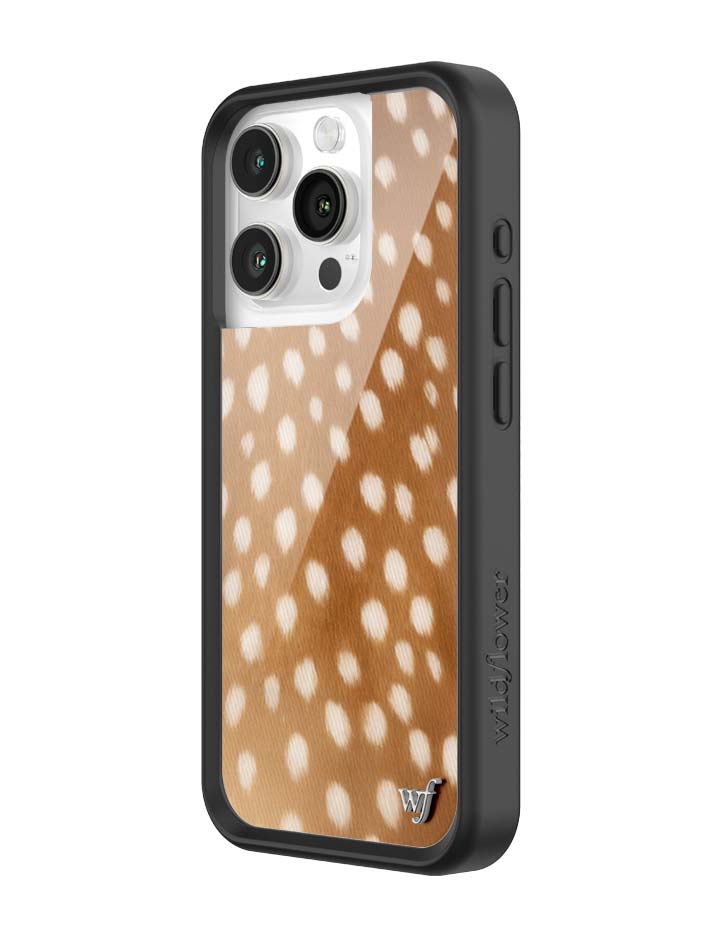 Wildflower iPhone case 15 Pro Fawn Deer Animal Print Cute