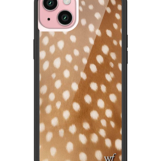 Wildflower iPhone case 15 Plus Fawn Deer Animal Print Cute