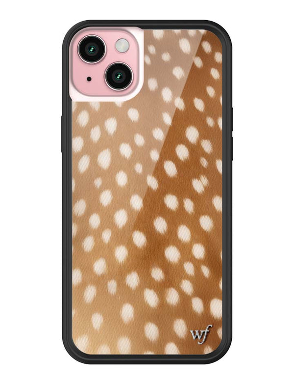 Wildflower iPhone case 15 Plus Fawn Deer Animal Print Cute