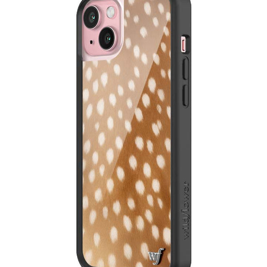 Wildflower iPhone case 15 Plus Fawn Deer Animal Print Cute
