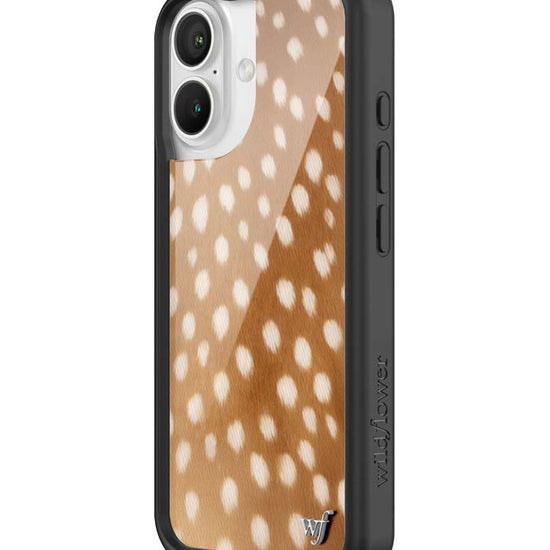 Wildflower iPhone case 16 Fawn Deer Animal Print Cute
