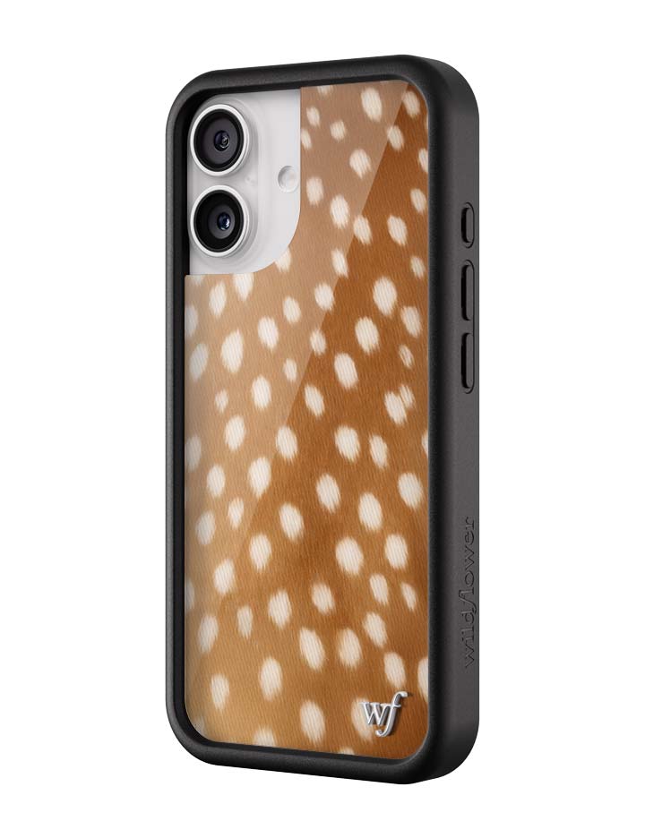 Wildflower iPhone case 17 Fawn Deer Animal Print Cute
