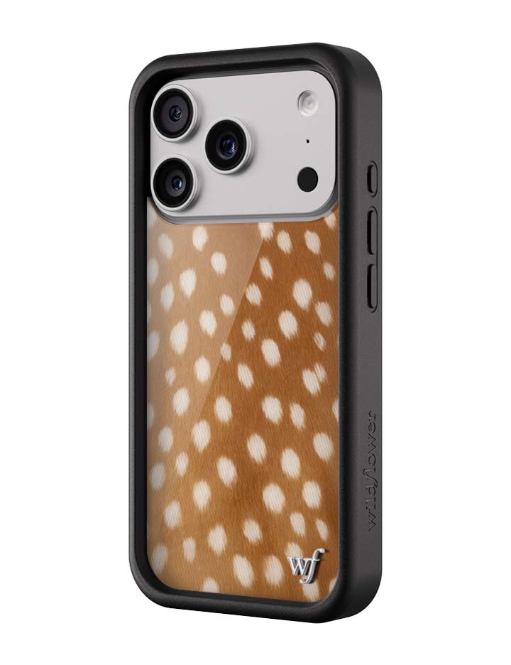 Wildflower iPhone case 17 Pro Fawn Deer Animal Print Cute