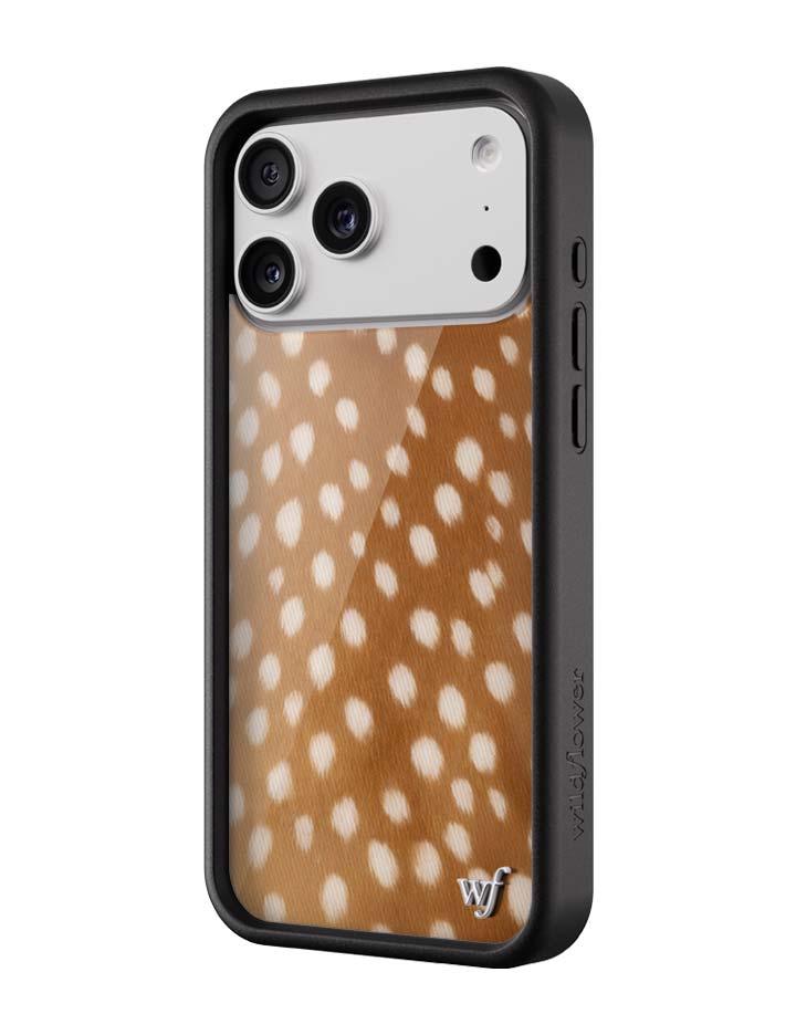 Wildflower iPhone case 18 Pro Max Fawn Deer Animal Print Cute
