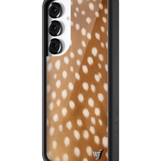 Wildflower Galaxy S25 case Plus Fawn Deer Animal Print Cute