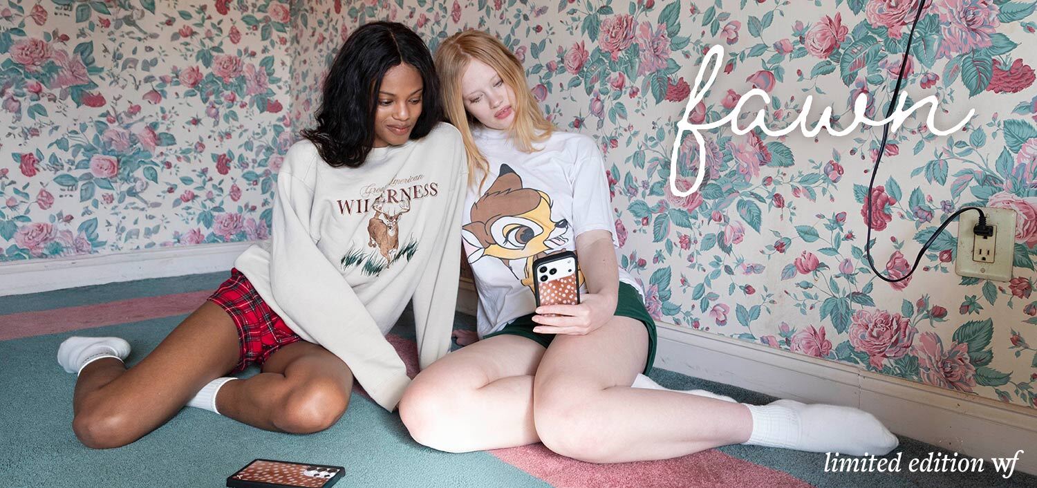 Wildflower Cases — Fawn campaign imagery