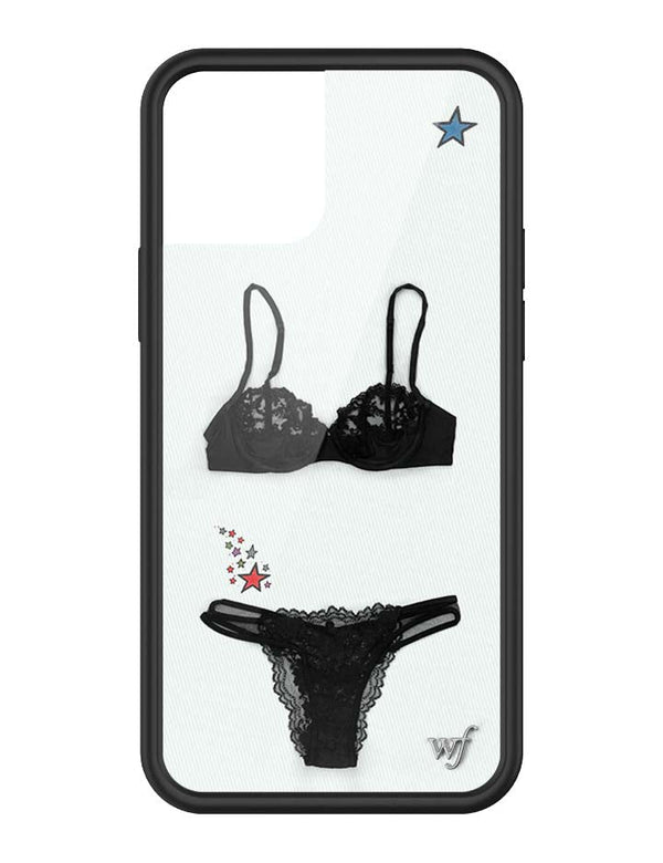 Wildflower iPhone case 12/12 Pro Gabbriette Collab Black Cute