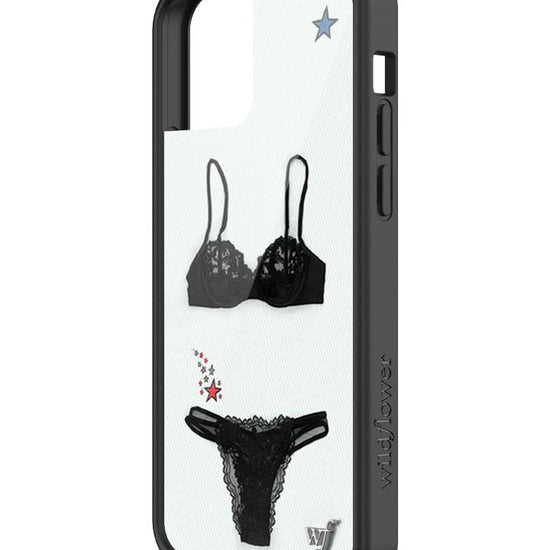 Wildflower iPhone case 12/12 Pro Gabbriette Collab Black Cute
