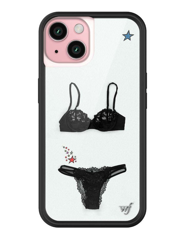 Wildflower iPhone case 15 Gabbriette Collab Black Cute