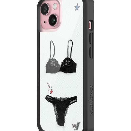 Wildflower iPhone case 15 Gabbriette Collab Black Cute