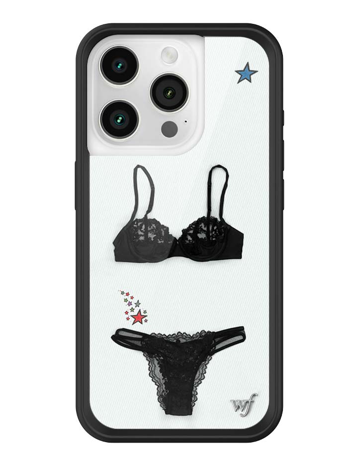 Wildflower iPhone case 15 Pro Gabbriette Collab Black Cute