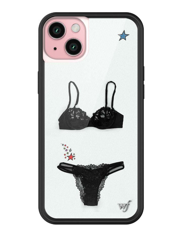 Wildflower iPhone case 15 Plus Gabbriette Collab Black Cute