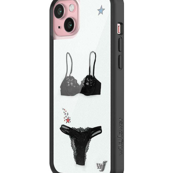 Wildflower iPhone case 15 Plus Gabbriette Collab Black Cute