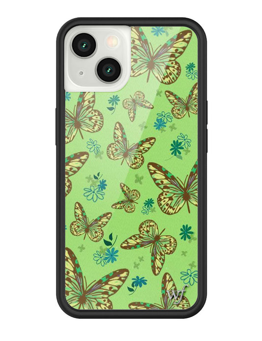 Sage Butterfly iPhone 13 Case.