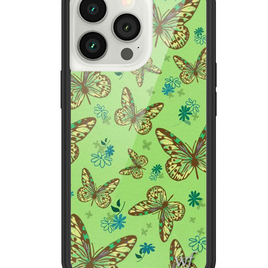 Sage Butterfly iPhone 13 Pro Case.