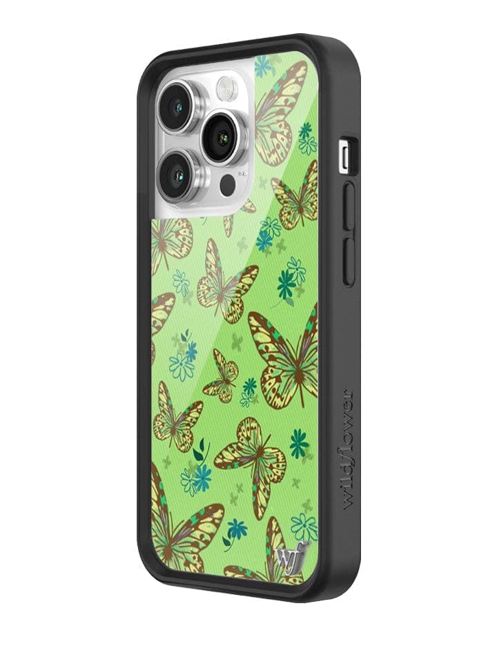 Wildflower Sage Butterfly iPhone 14 Pro Case