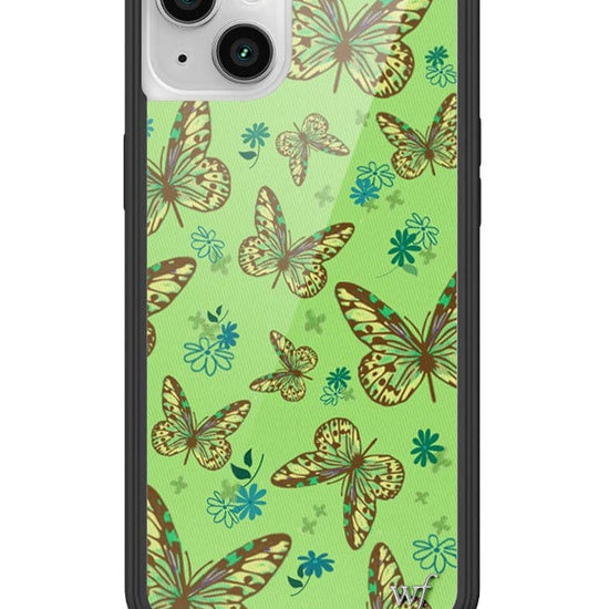 Wildflower Sage Butterfly iPhone 14 Plus Case