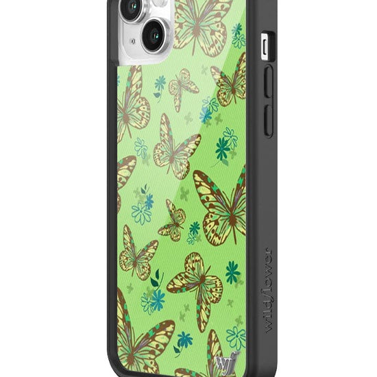 Wildflower Sage Butterfly iPhone 14 Plus Case