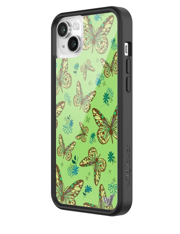 Wildflower Sage Butterfly iPhone 14 Plus Case